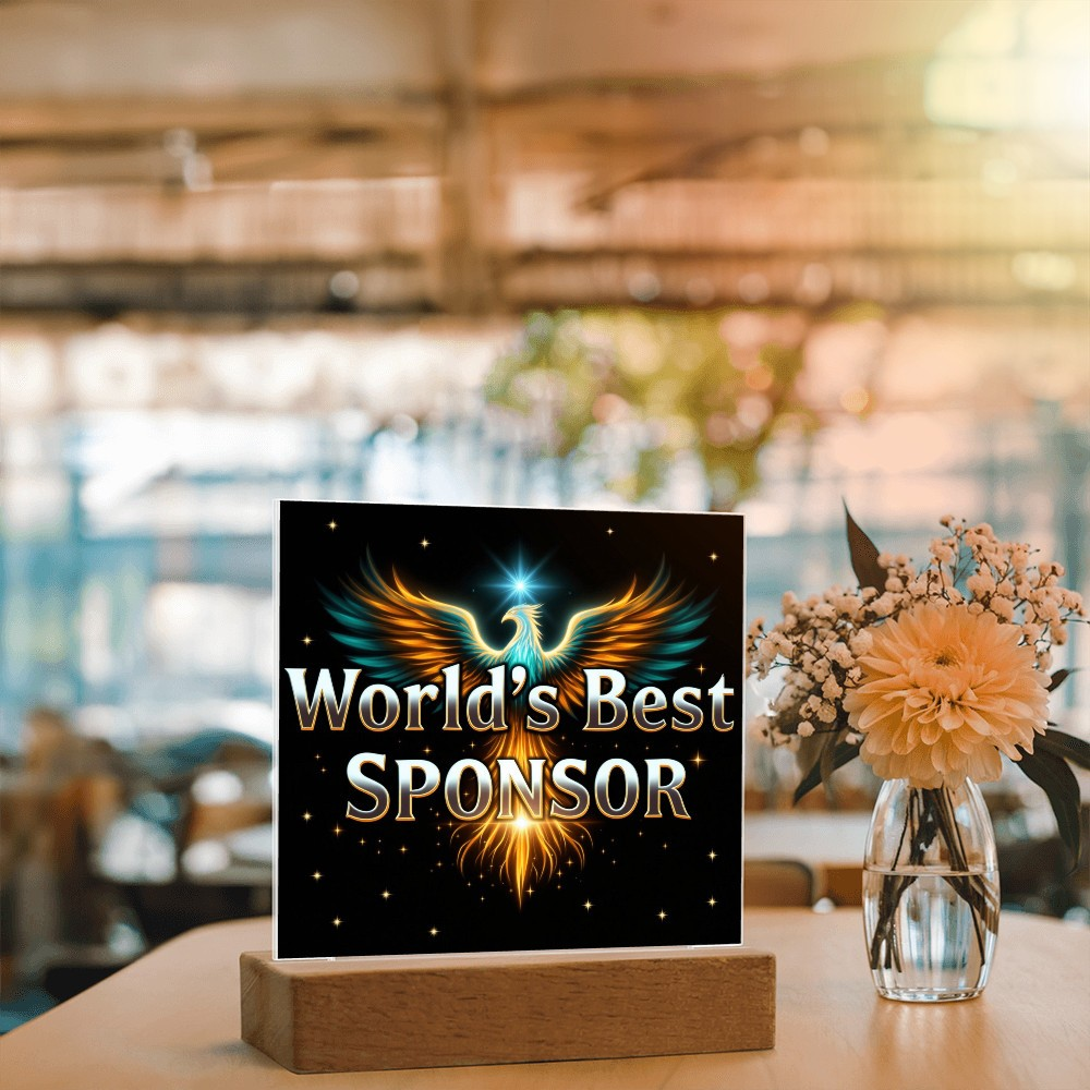 LED World's Best Sponsor Phoenix Plaque