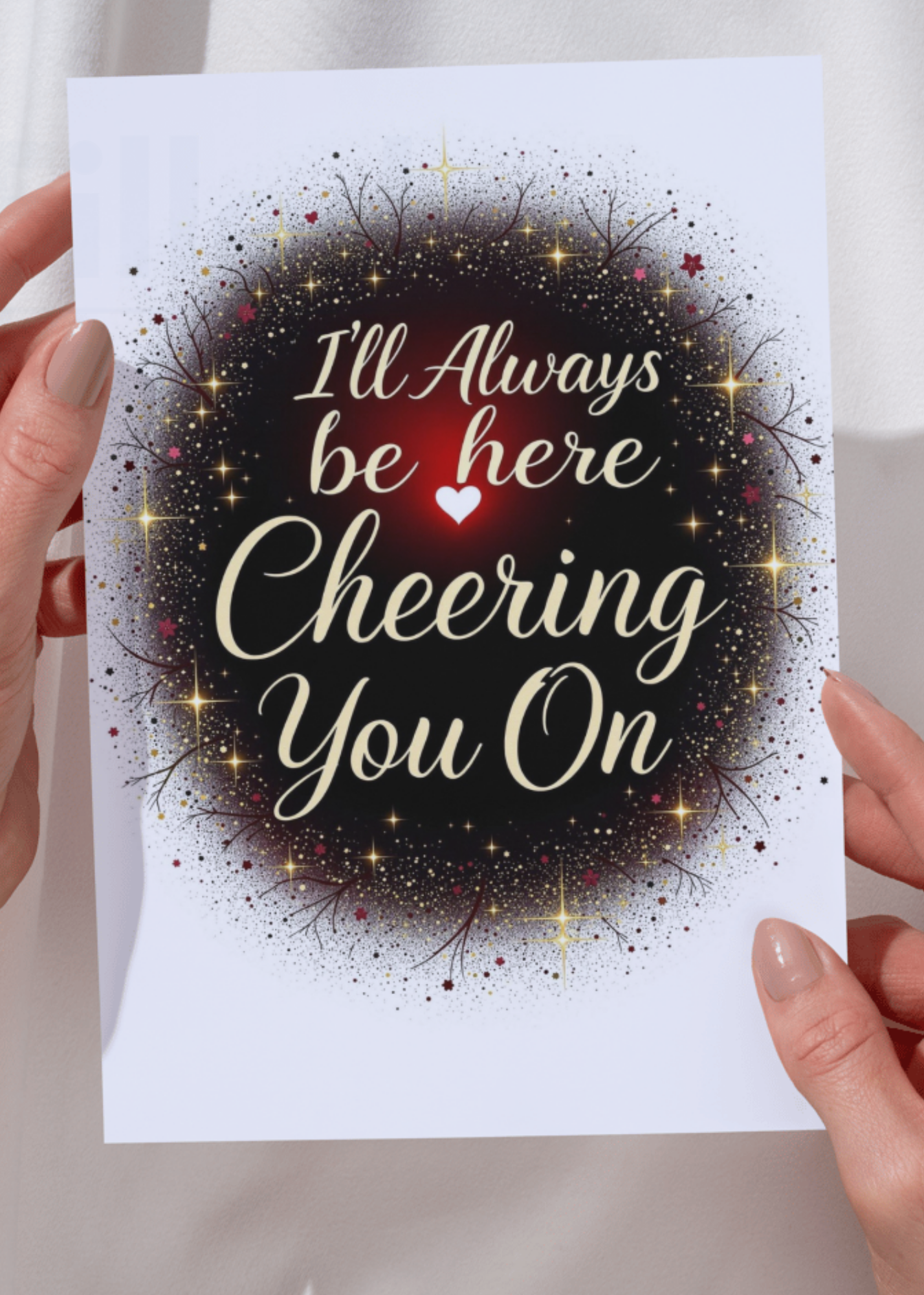 Digital Encouragement Card – "I’ll Always Be Here Cheering You On"