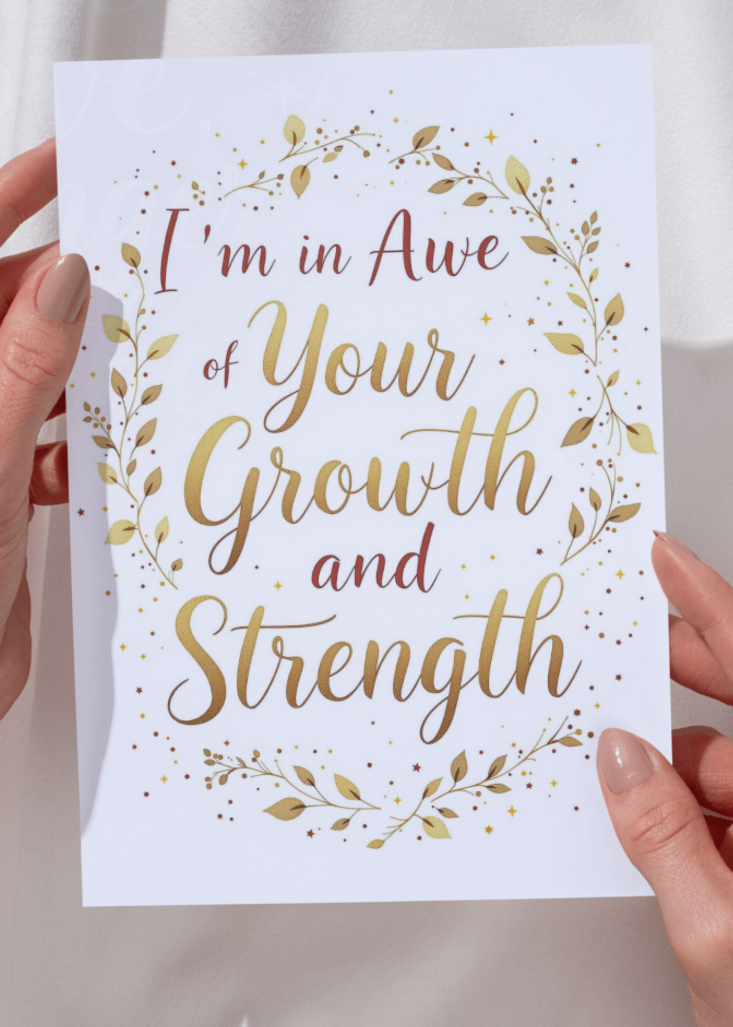 Digital Encouragement Card – "I’m in Awe of Your Growth and Strength"