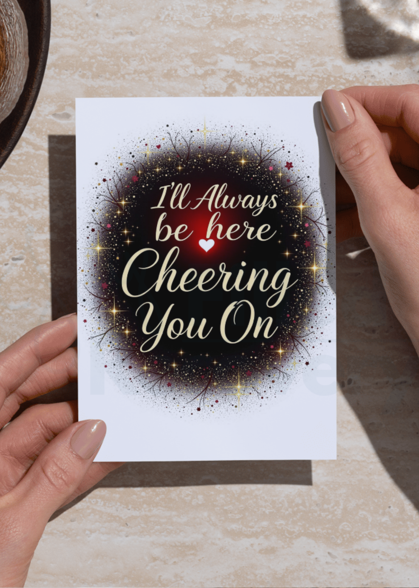 Digital Encouragement Card – "I’ll Always Be Here Cheering You On"