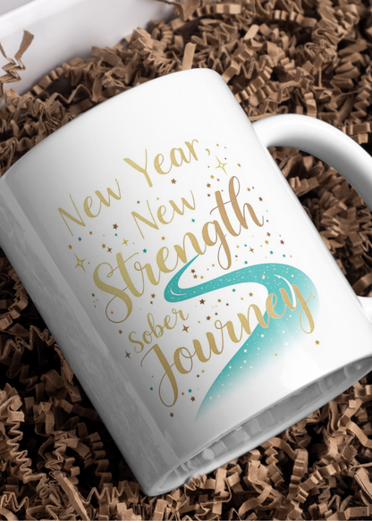 Digital Recovery Card – "New Year, New Strength, Sober Journey"