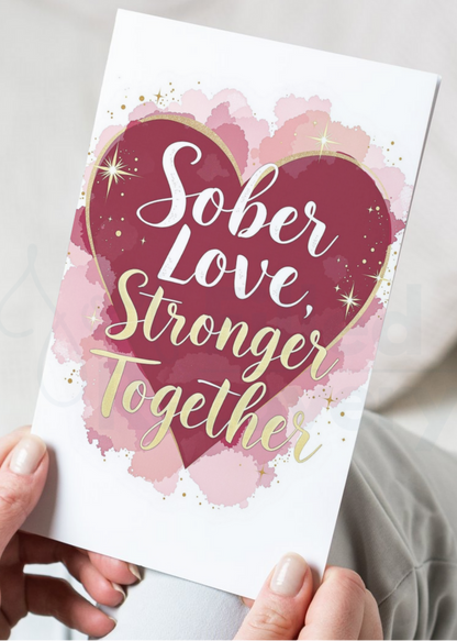 Digital Recovery Card – "Sober Love, Stronger Together"