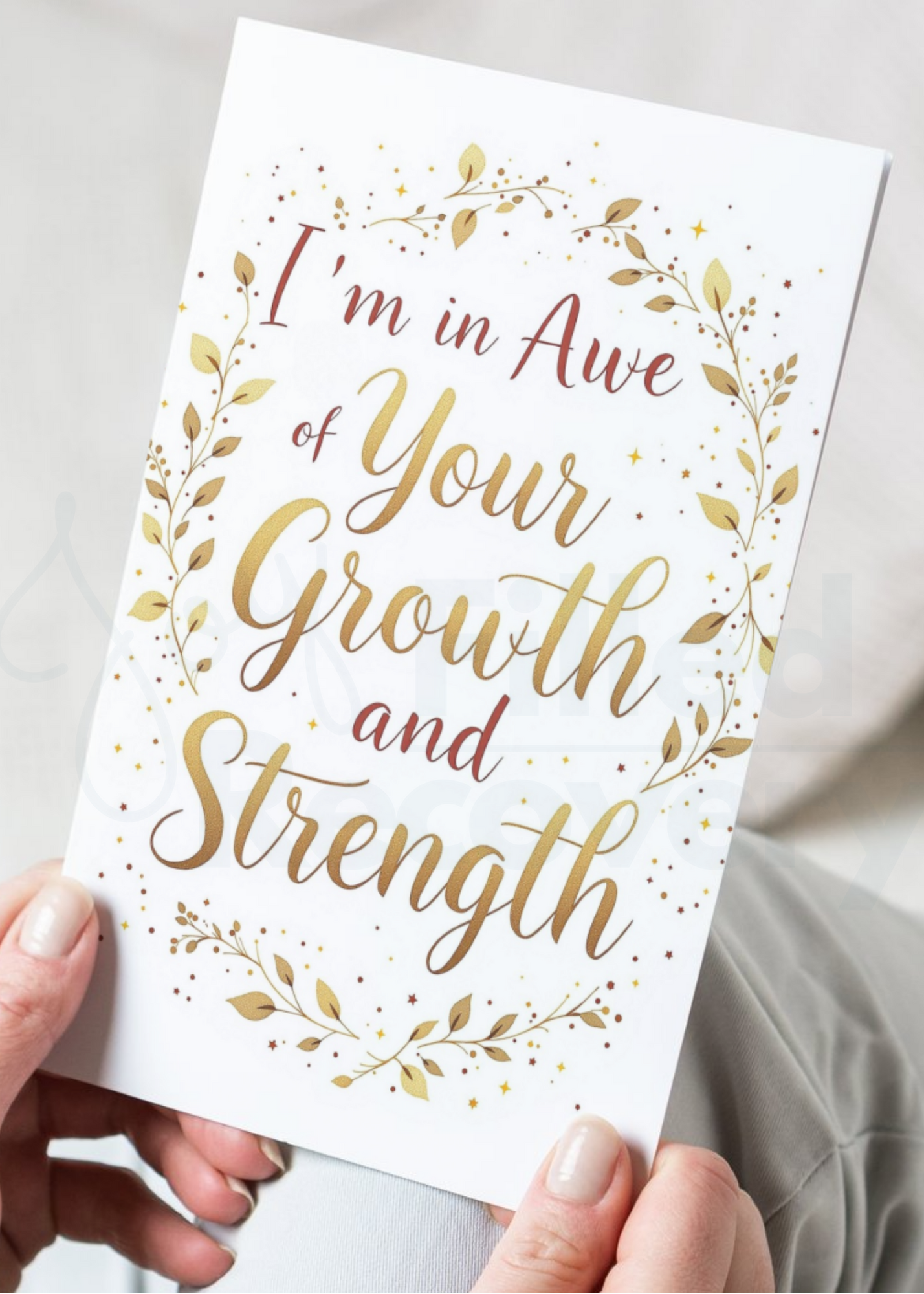 Digital Encouragement Card – "I’m in Awe of Your Growth and Strength"