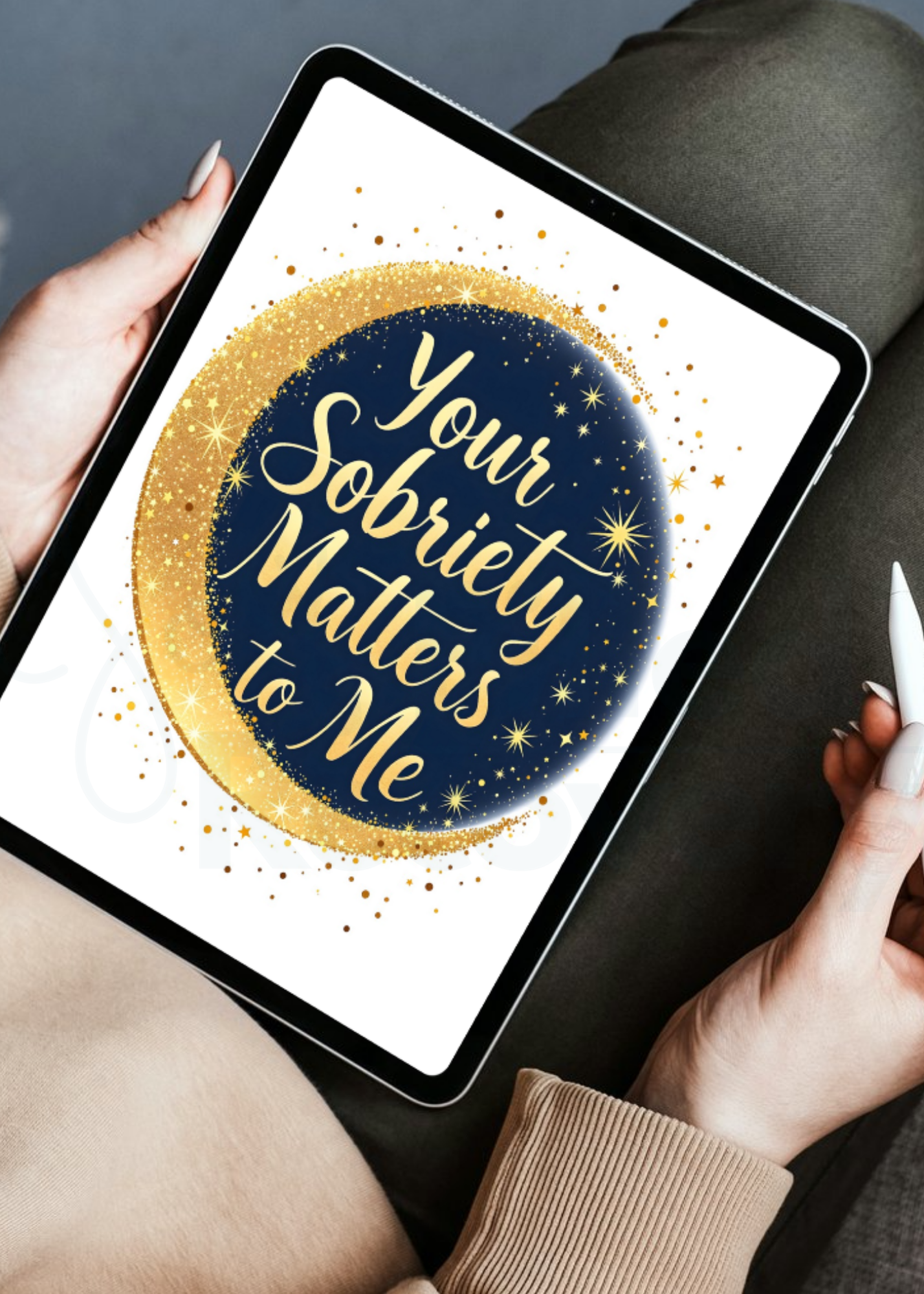 Digital Sobriety Card – "Your Sobriety Matters to Me and Moon"