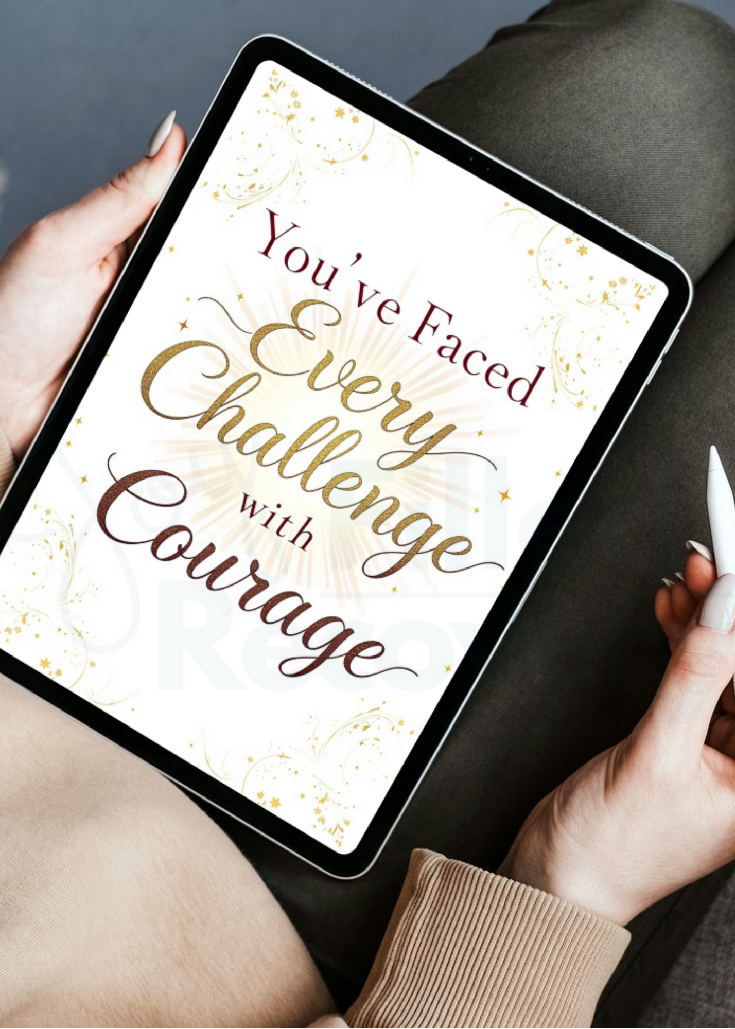 Digital Encouragement Card – "You've Faced Every Challenge with Courage"