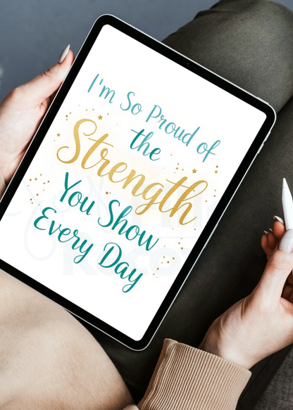 Digital Sobriety Card – "Proud of Your Strength"