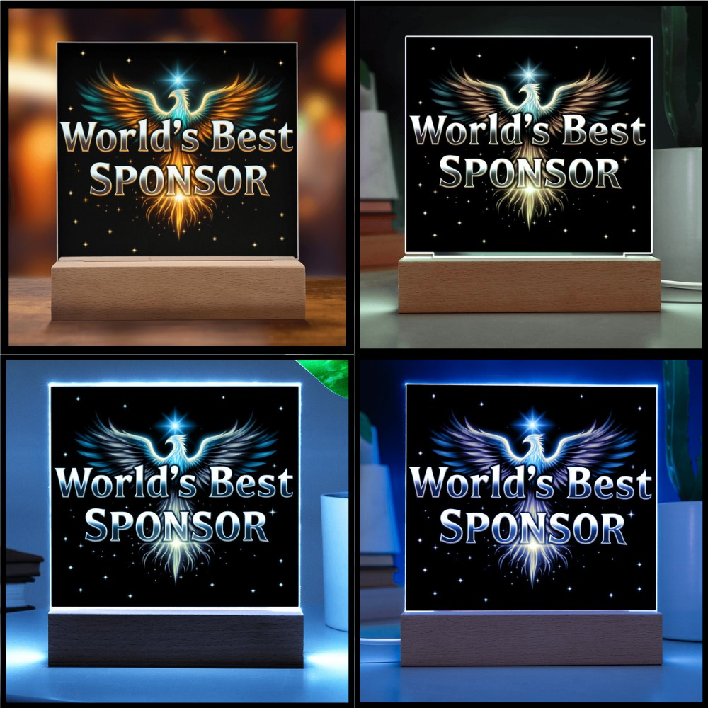 LED World's Best Sponsor Phoenix Plaque