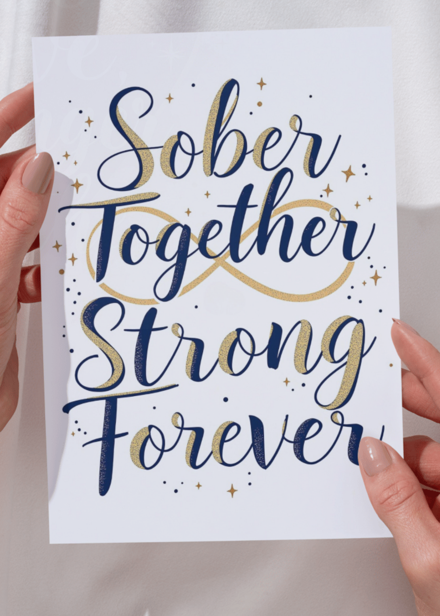 Sober Together, Strong Forever - Digital Download Card