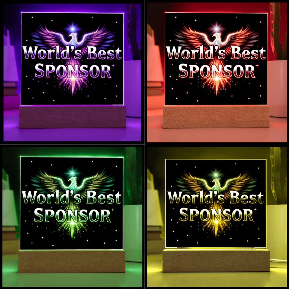 LED World's Best Sponsor Phoenix Plaque