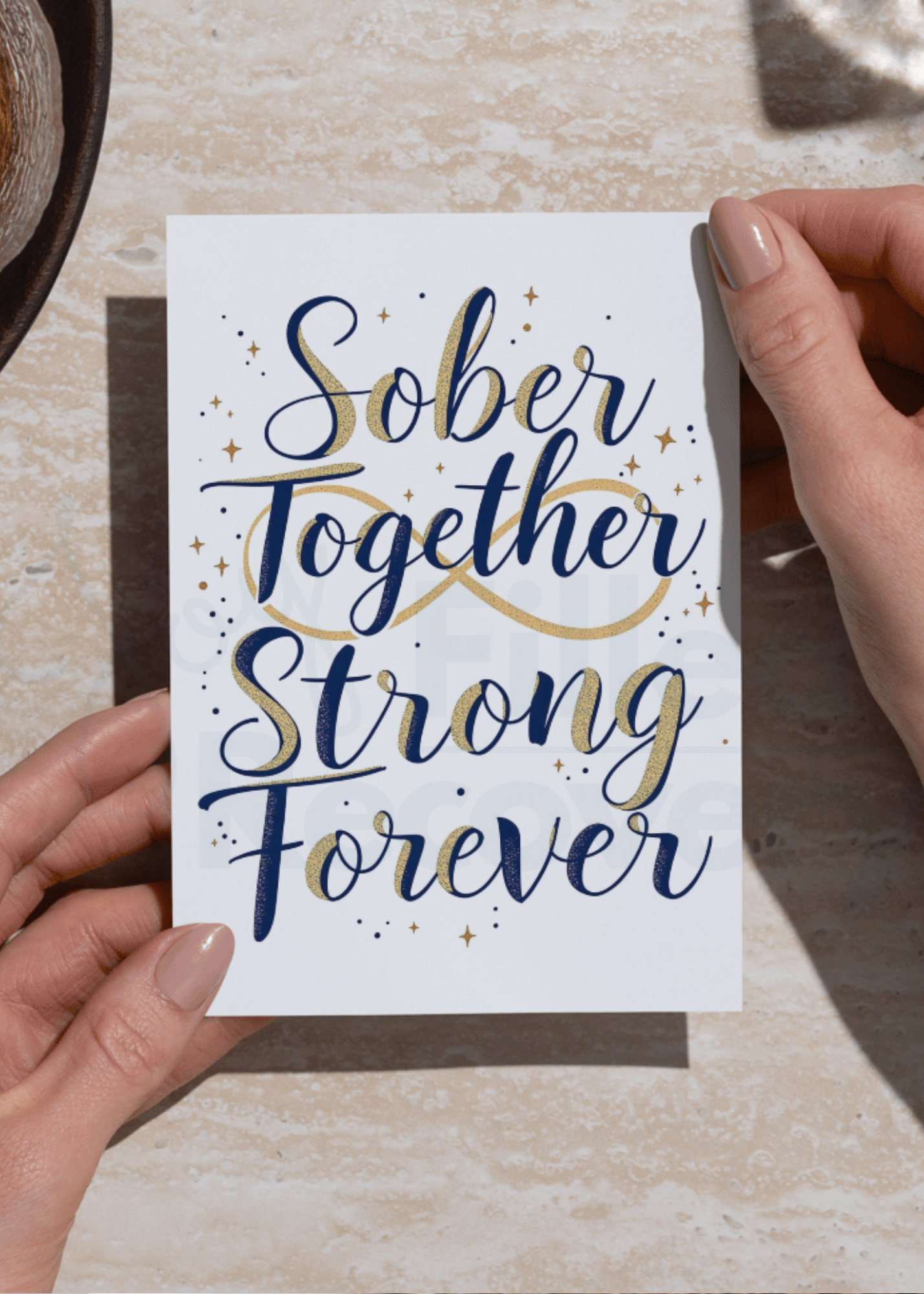 Sober Together, Strong Forever - Digital Download Card