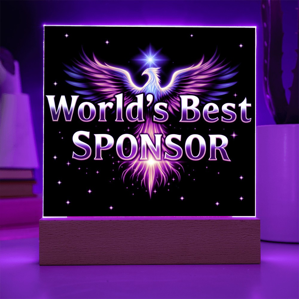 LED World's Best Sponsor Phoenix Plaque