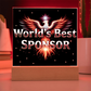 LED World's Best Sponsor Phoenix Plaque