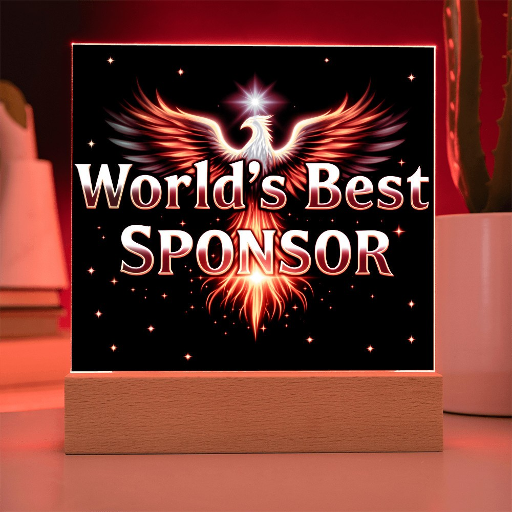 LED World's Best Sponsor Phoenix Plaque