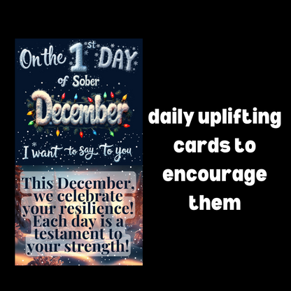 Sober Advent Calendar - 24 Days of Encouragement for a Sober December ~ Digital File