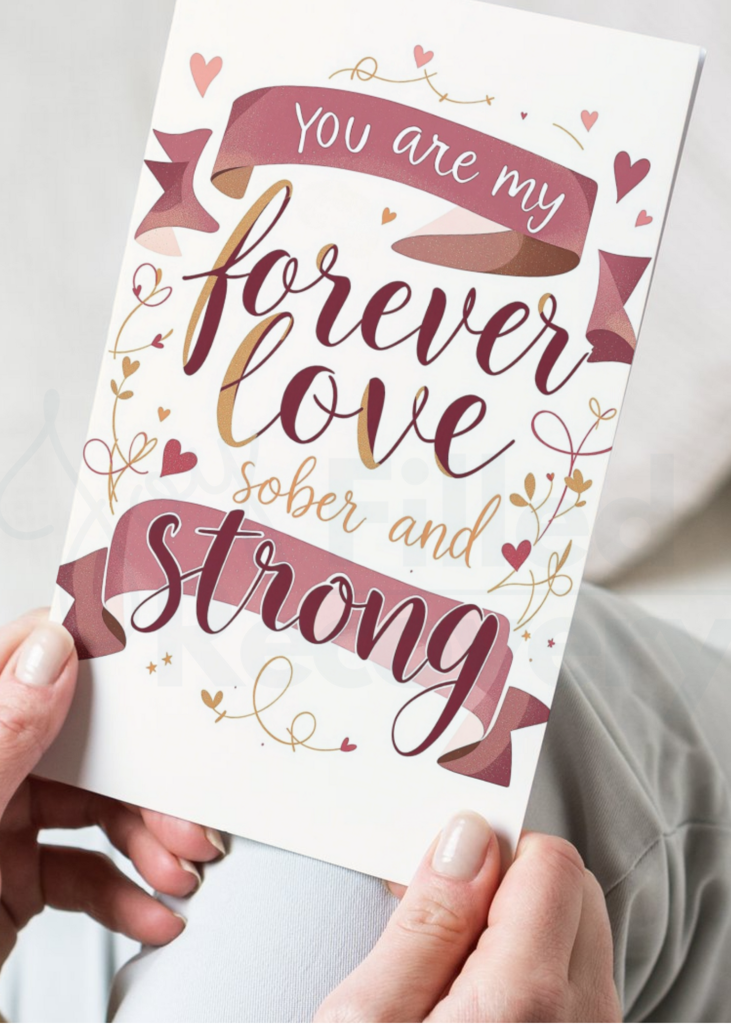 Forever Love, Sober and Strong - Digital Download Card