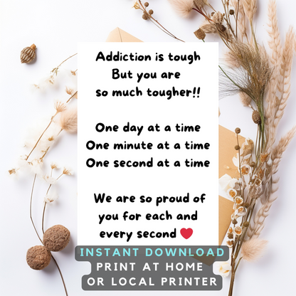 Encouraging Card For Someone In Recovery- Digital Download