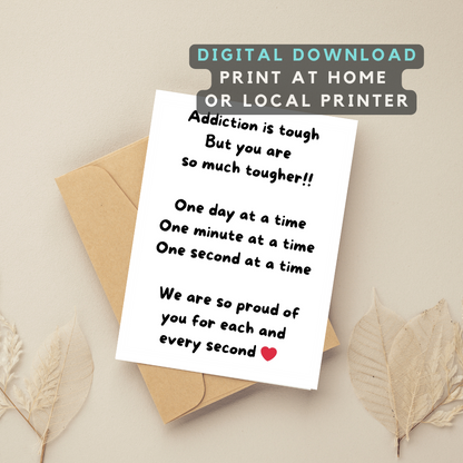 Encouraging Card For Someone In Recovery- Digital Download