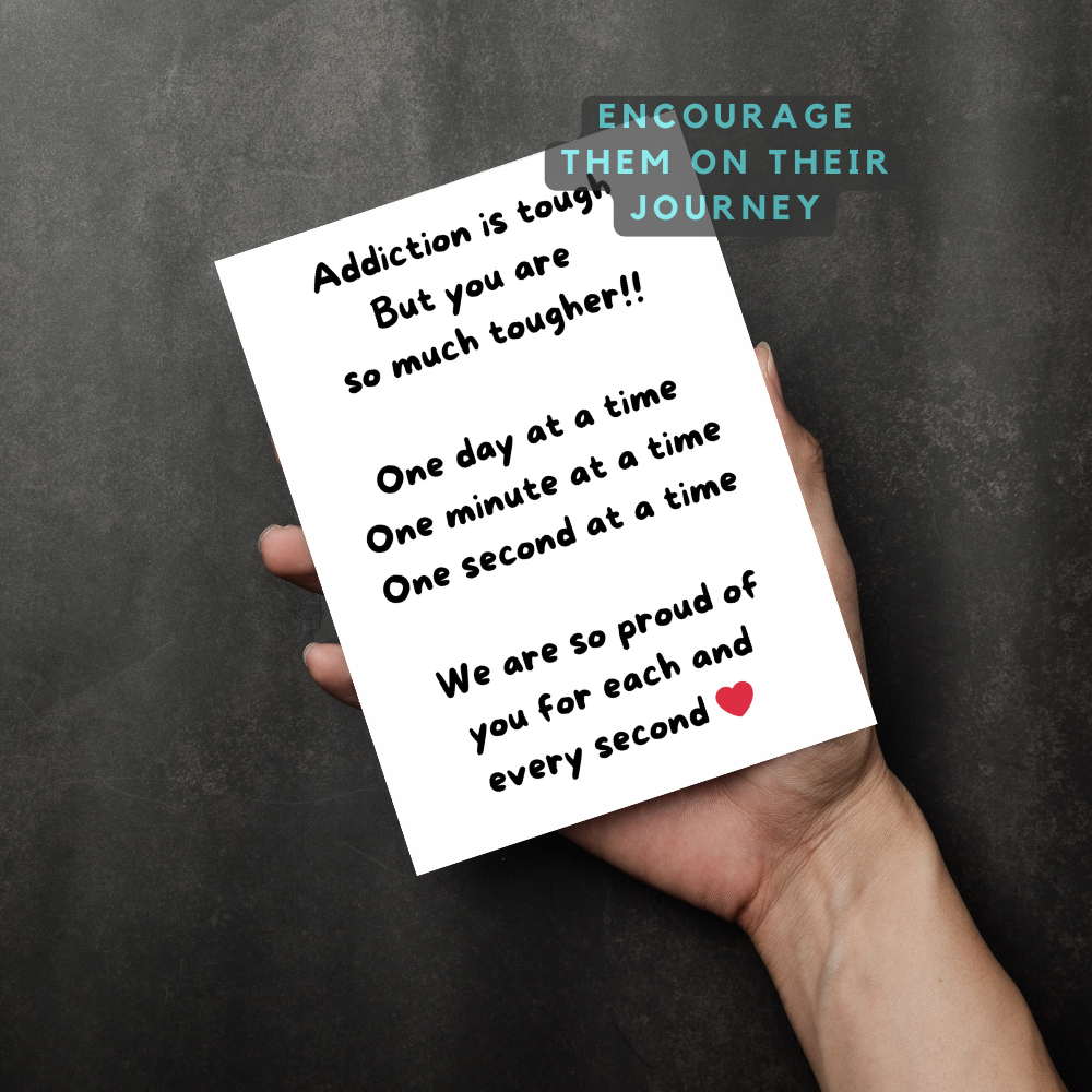 Encouraging Card For Someone In Recovery- Digital Download - Teetotaler Sobriety Encouraging Design For Sober Birthday / Anniversary