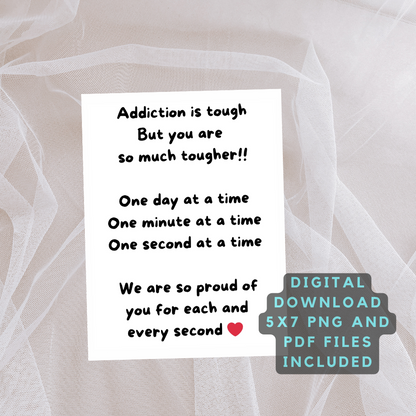 Encouraging Card For Someone In Recovery- Digital Download