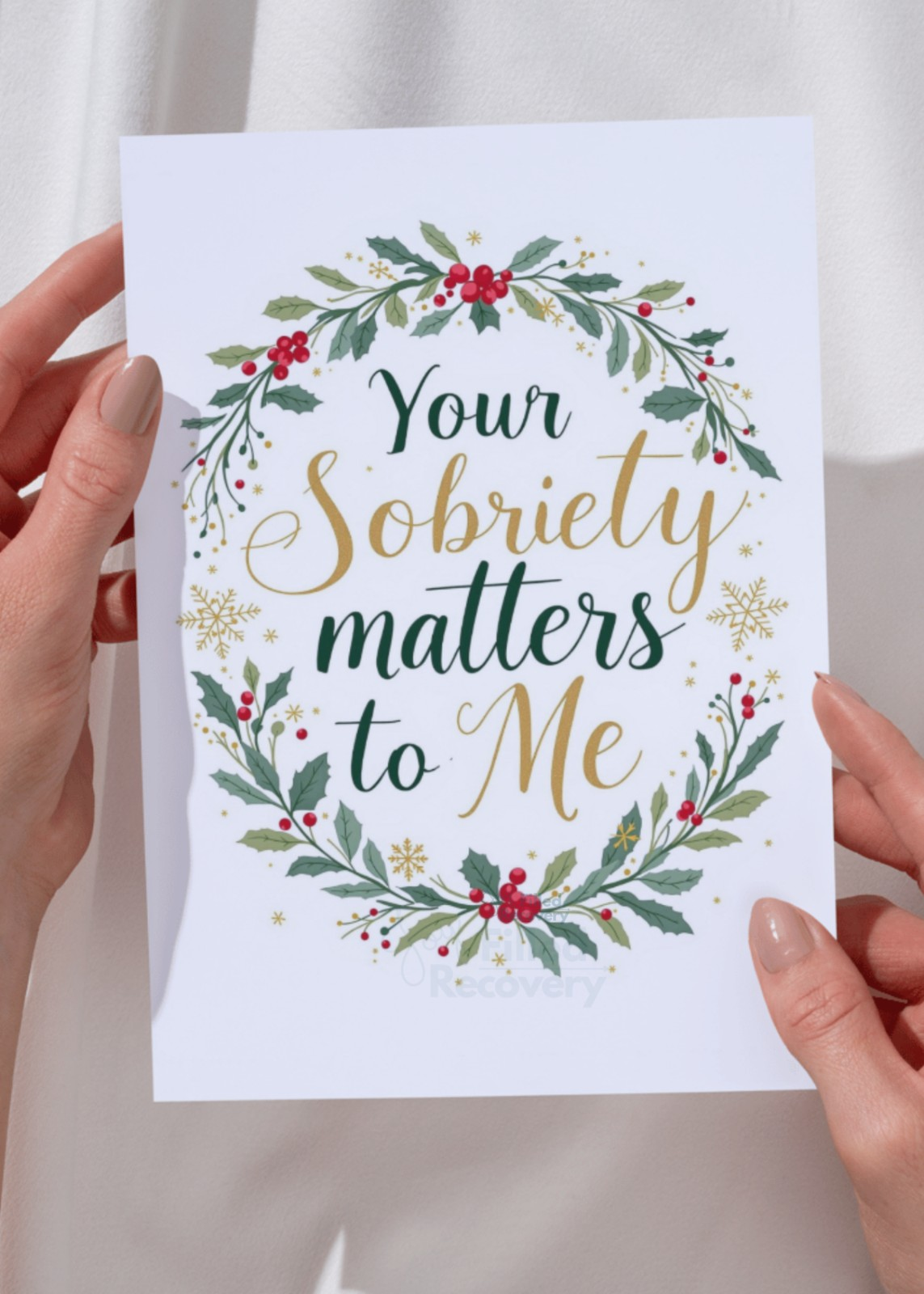 Digital Sobriety Greeting Card – "Your Sobriety Matters to Me"