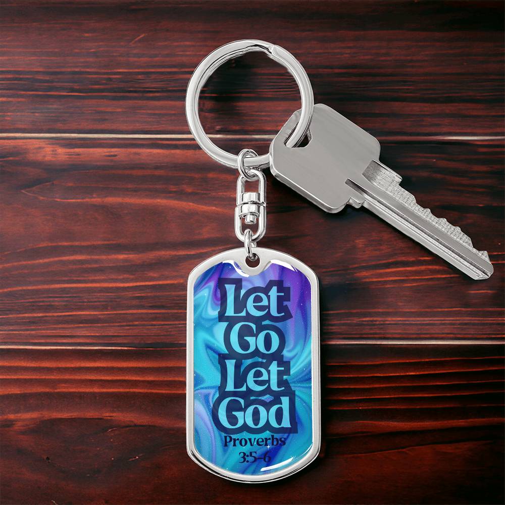 Engravable Dog Tag Keychain – Faith & Recovery Keepsake