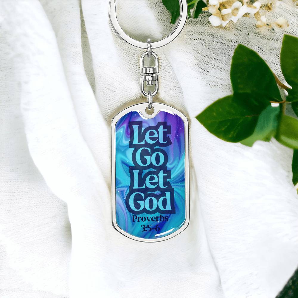 Engravable Dog Tag Keychain – Faith & Recovery Keepsake