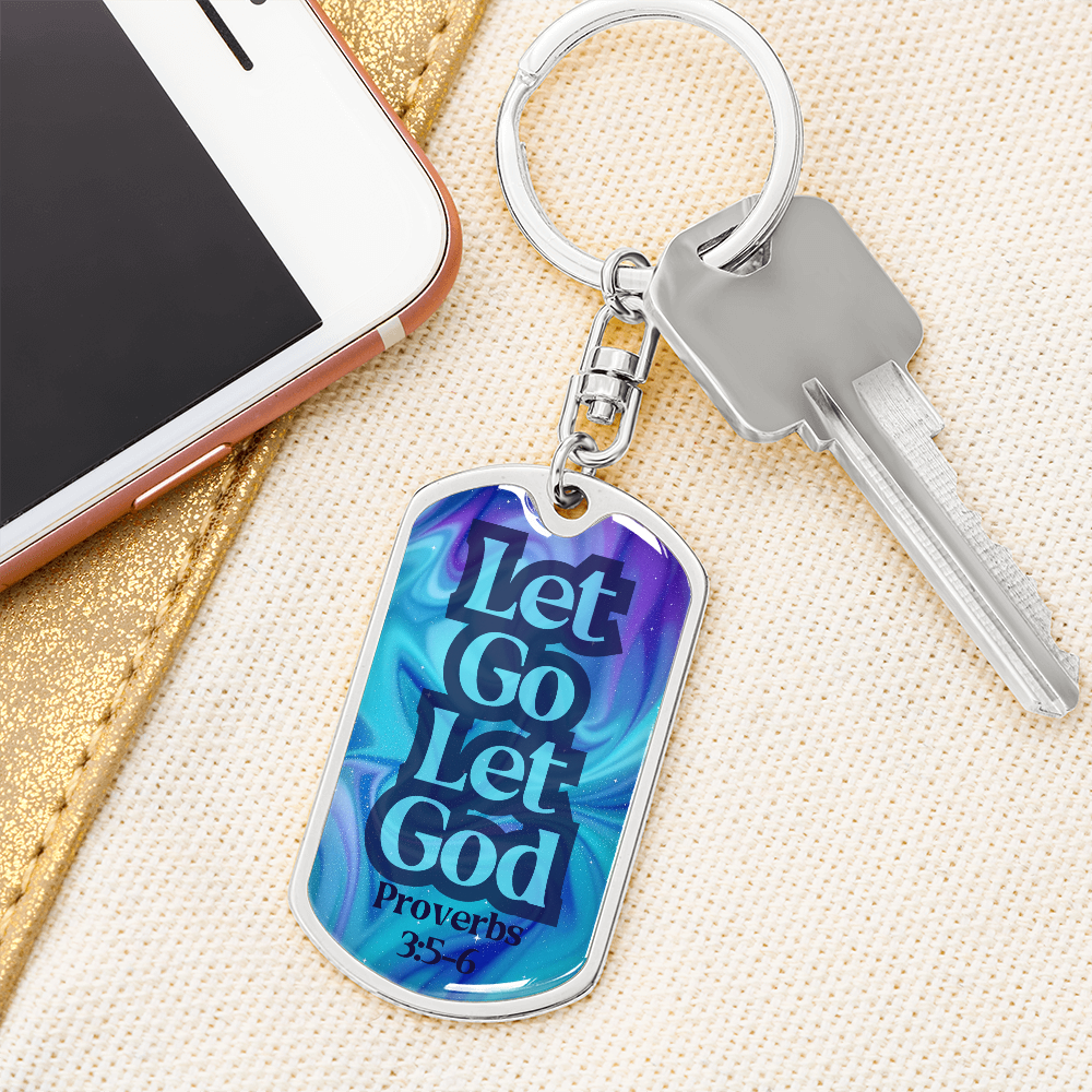 Engravable Dog Tag Keychain – Faith & Recovery Keepsake