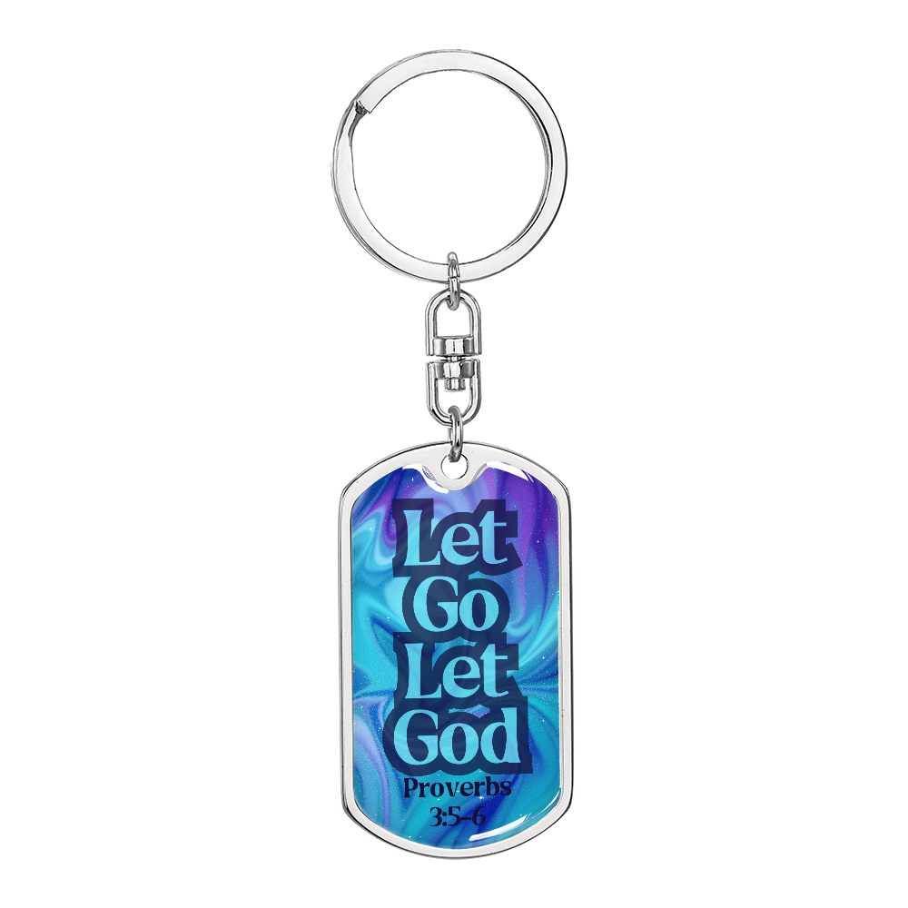 Engravable Dog Tag Keychain – Faith & Recovery Keepsake