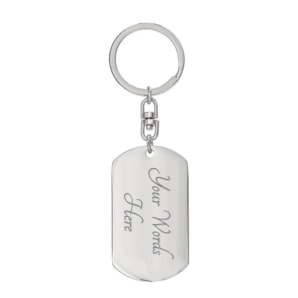 Reformed Party Animal | Personalized message on back of keychain