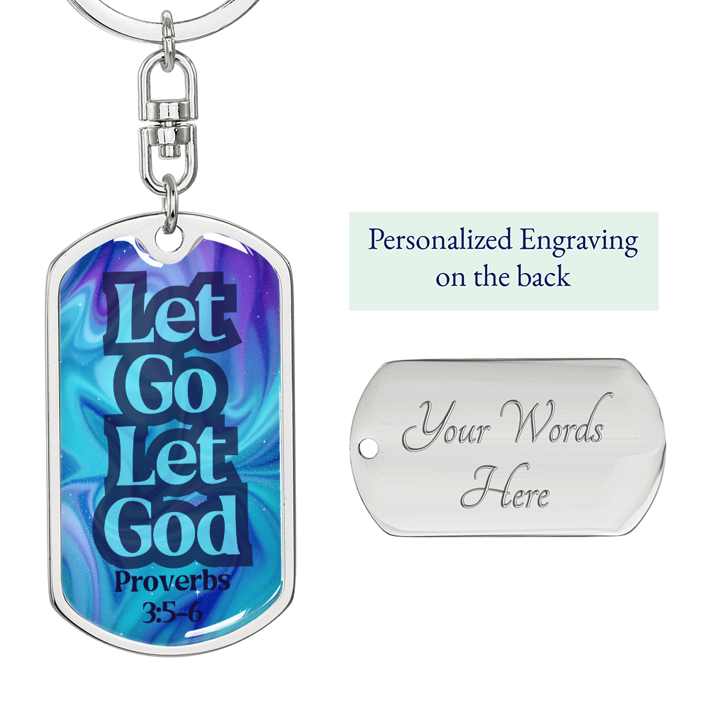 Engravable Dog Tag Keychain – Faith & Recovery Keepsake