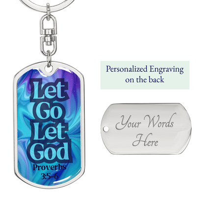 Engravable Dog Tag Keychain – Faith & Recovery Keepsake