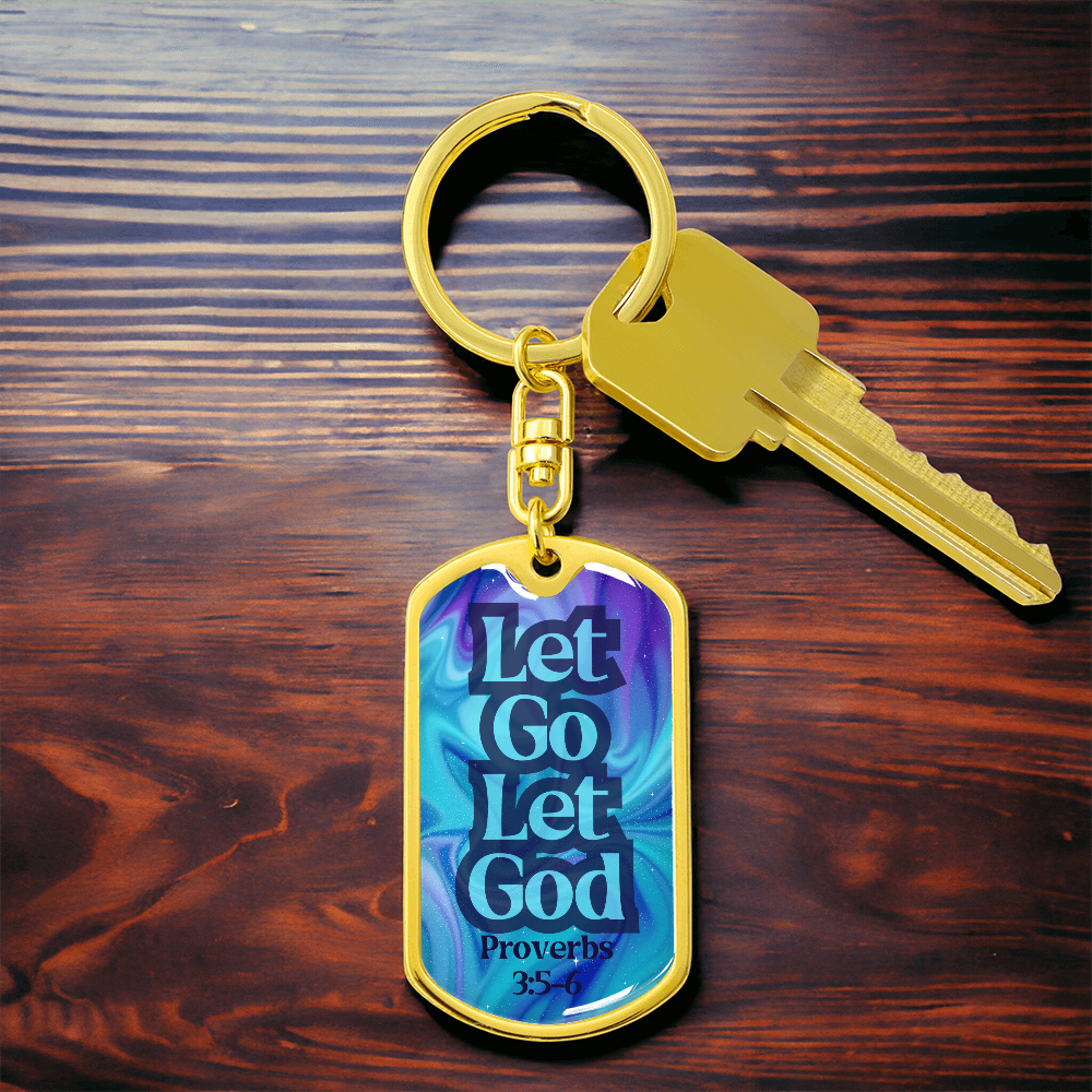 Engravable Dog Tag Keychain – Faith & Recovery Keepsake