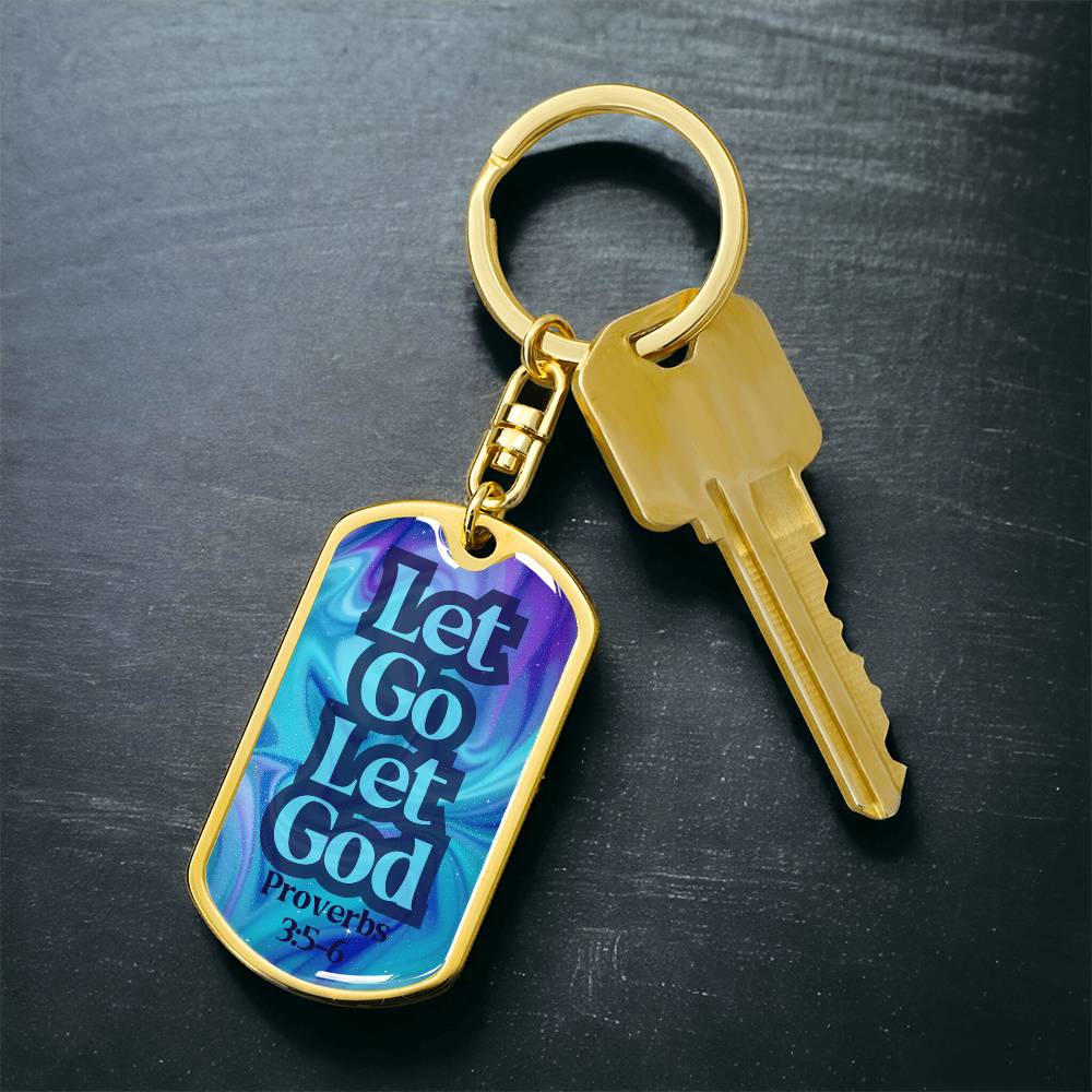 Engravable Dog Tag Keychain – Faith & Recovery Keepsake