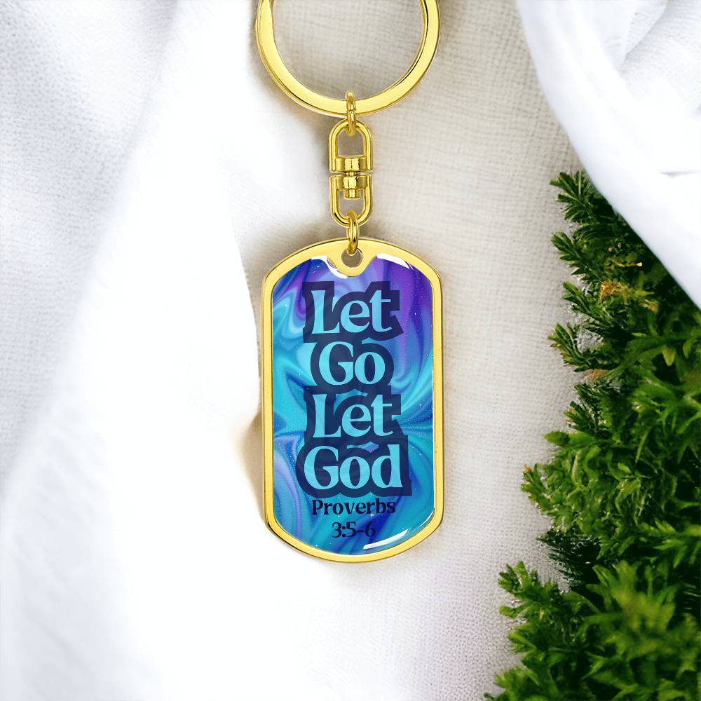 Engravable Dog Tag Keychain – Faith & Recovery Keepsake