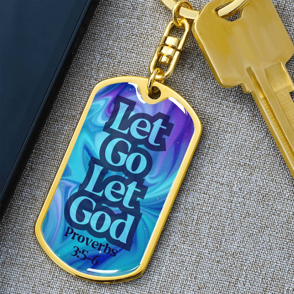 Engravable Dog Tag Keychain – Faith & Recovery Keepsake