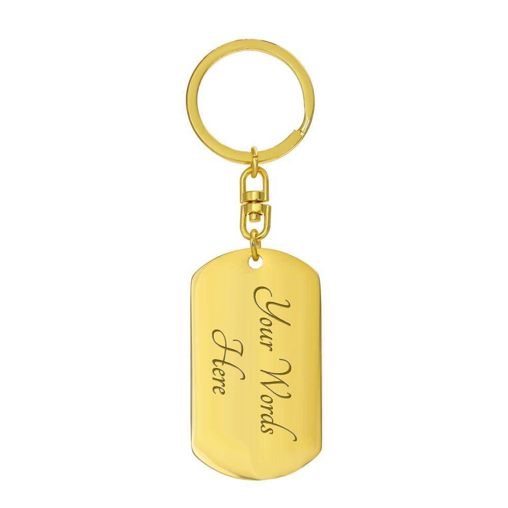 Reformed Party Animal | Personalized message on back of keychain