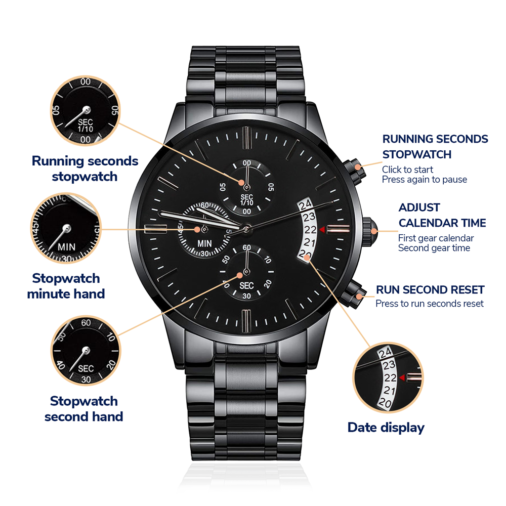 Customizable Sobriety Watch – Celebrate His Milestones