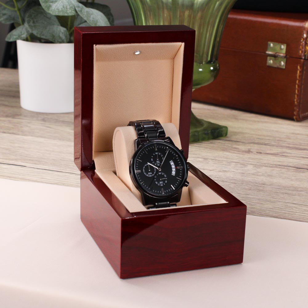 10 Years and Counting Men’s Sobriety Watch | Celebratory Recovery Gift for Him