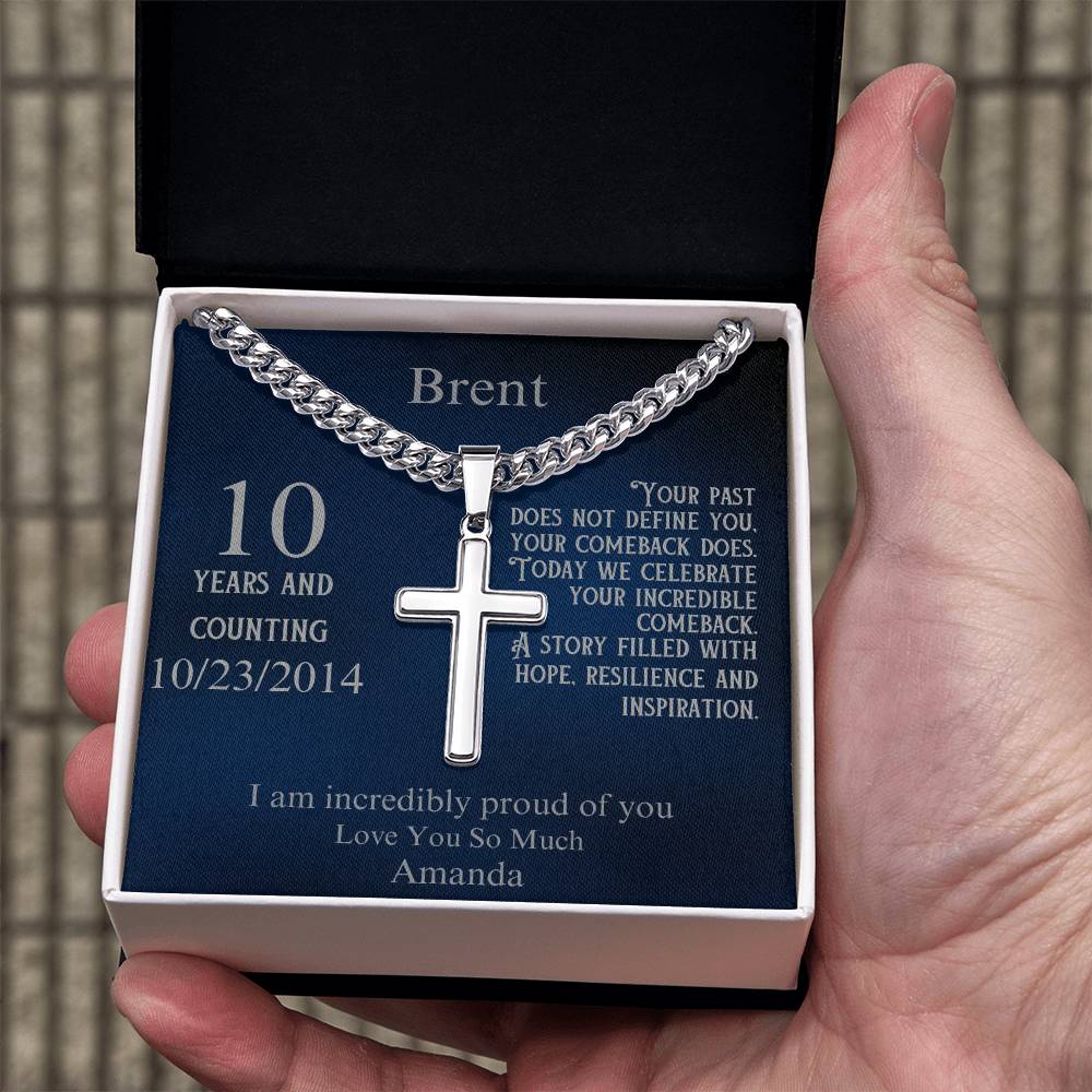 Personalized Sobriety Milestone Necklace – Celebrate Their Strength