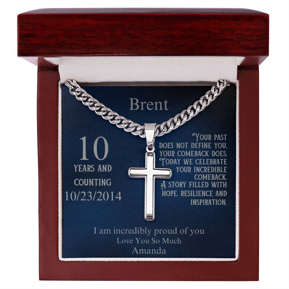 Personalized Sobriety Milestone Necklace – Celebrate Their Strength