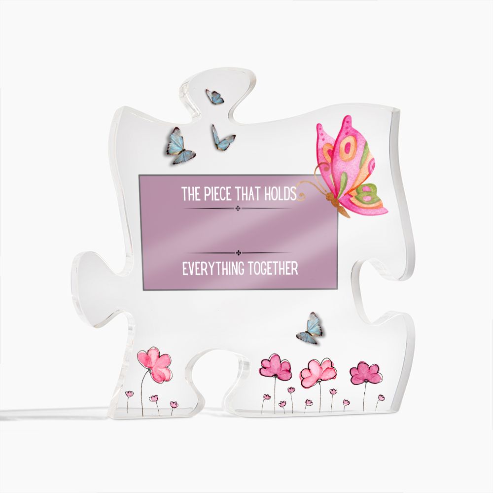 Custom Sobriety Birthday Puzzle Piece Acrylic Plaque