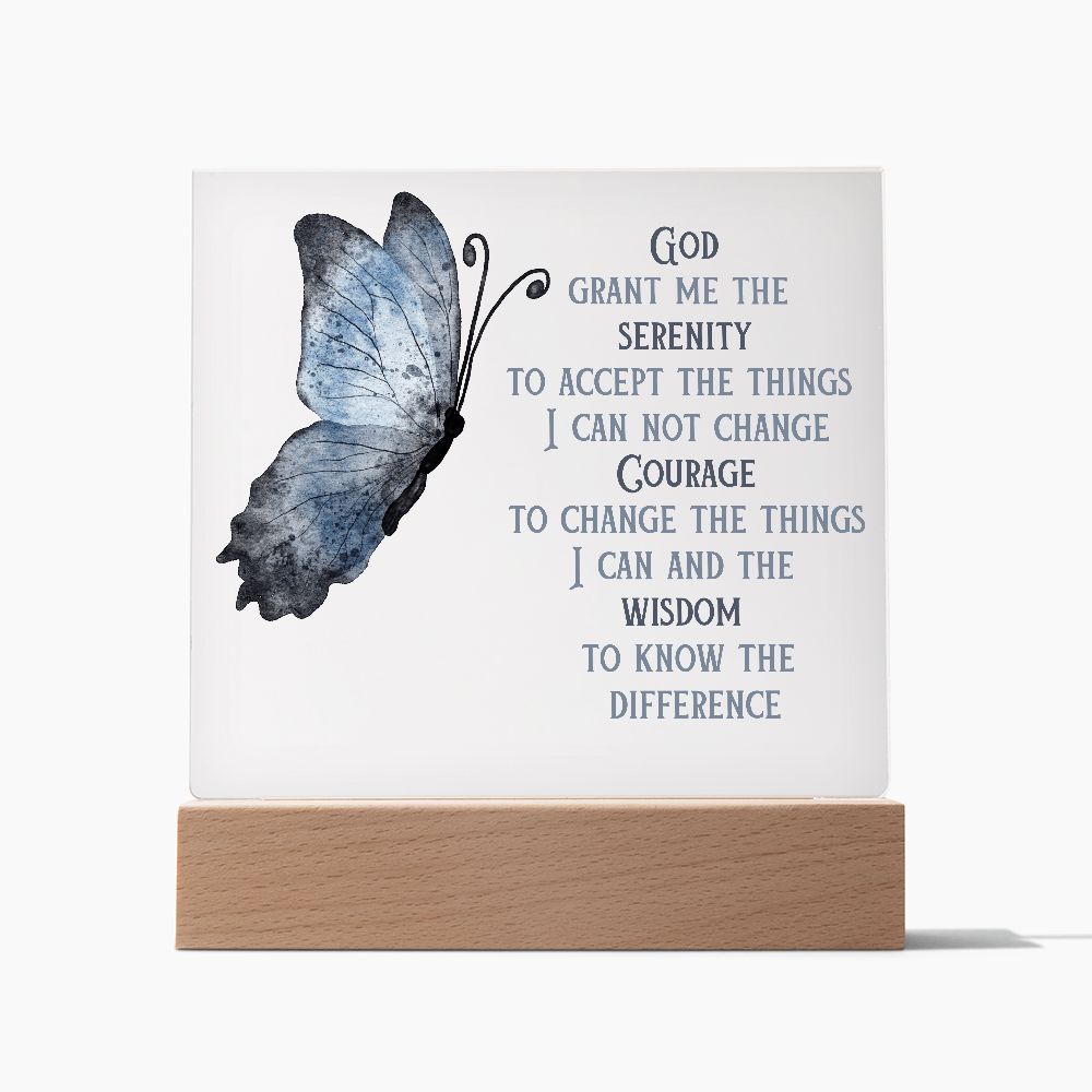 Serenity Prayer Acrylic Plaque