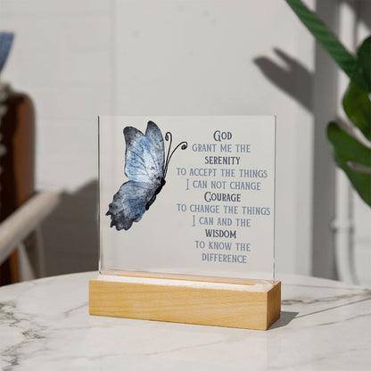 Serenity Prayer Acrylic Plaque