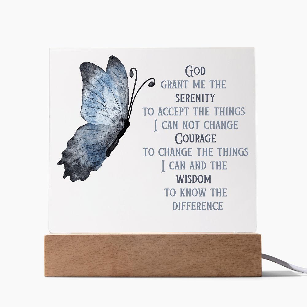 Serenity Prayer Acrylic Plaque