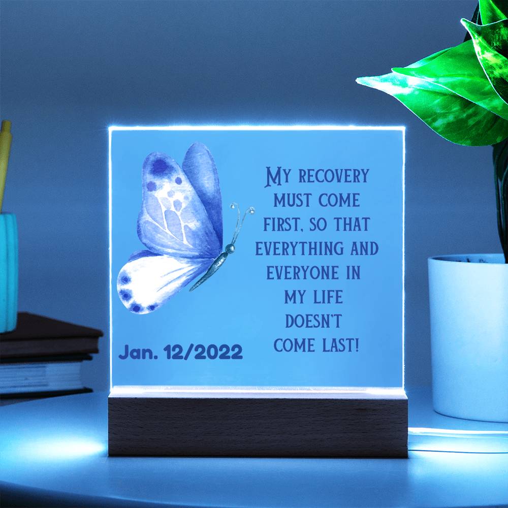 Custom Sobriety Date LED Gift - Personalized And Unique Gift For Someone In Recovery