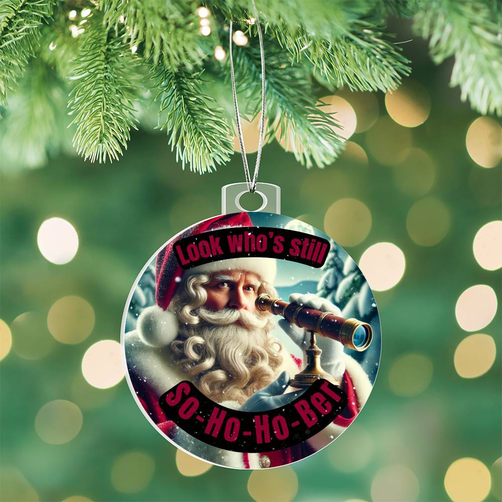 So-Ho-Ho-Ber Santa Ornament – Celebrating Continued Sobriety Milestones