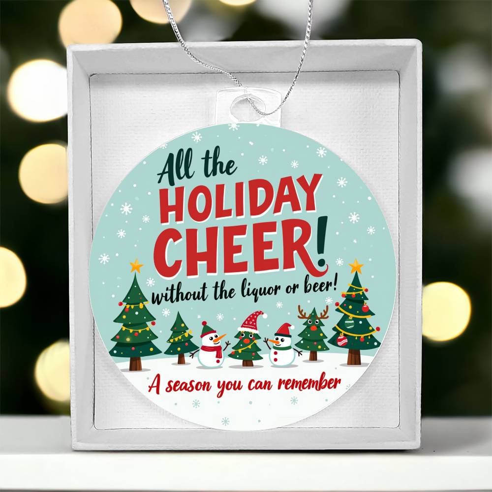 Recovery Christmas Ornament – Celebrating a Sober Holiday