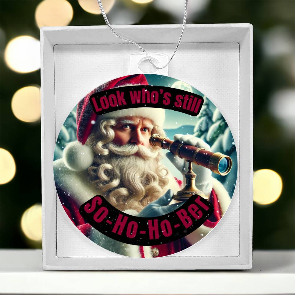 So-Ho-Ho-Ber Santa Ornament – Celebrating Continued Sobriety Milestones