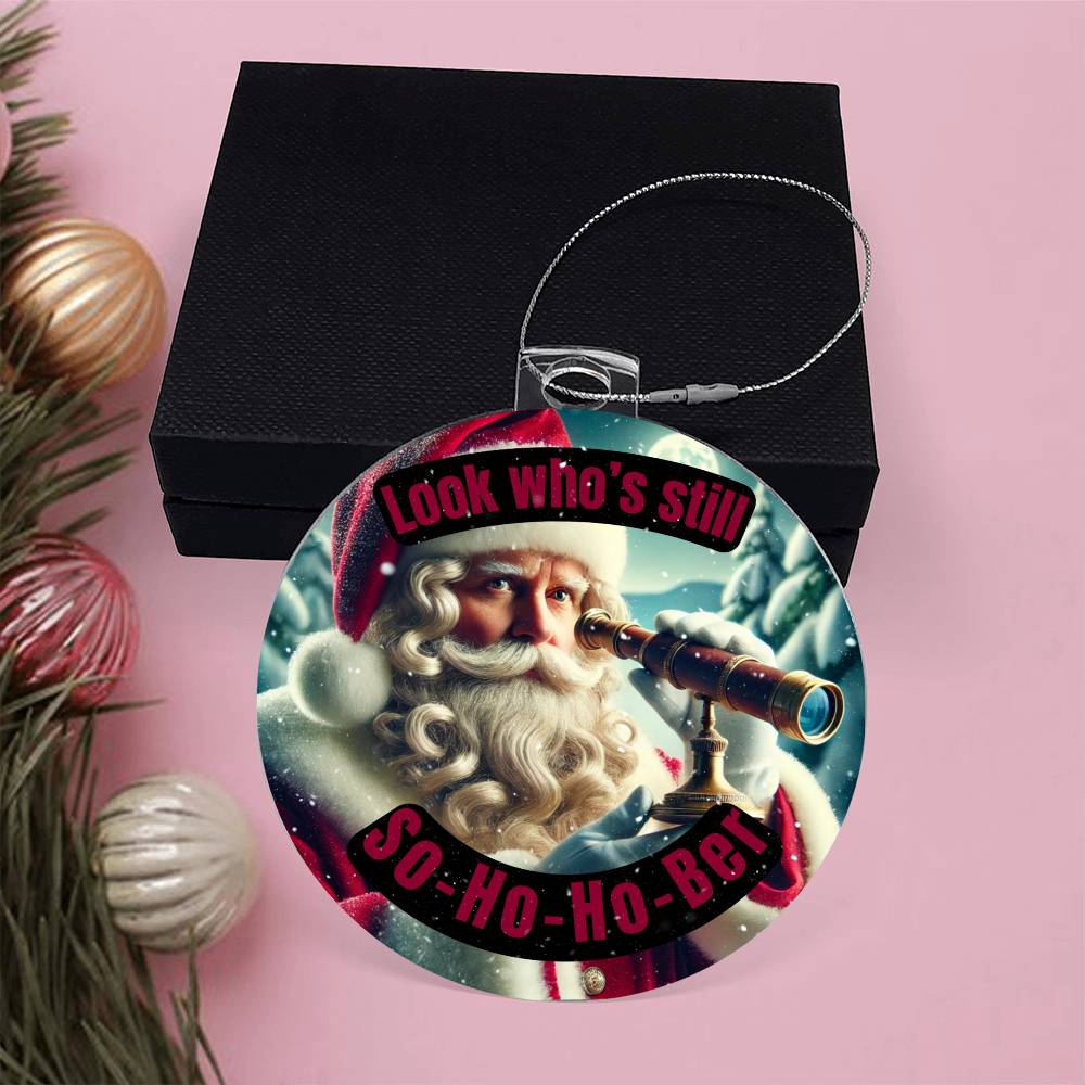 So-Ho-Ho-Ber Santa Ornament – Celebrating Continued Sobriety Milestones