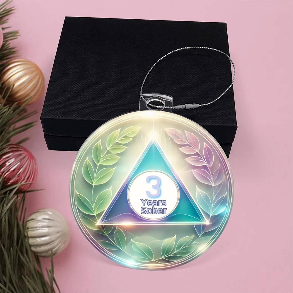 1-40 Years Custom Serenity Sobriety Ornament – Customizable Milestone Gift  AA Keepsake